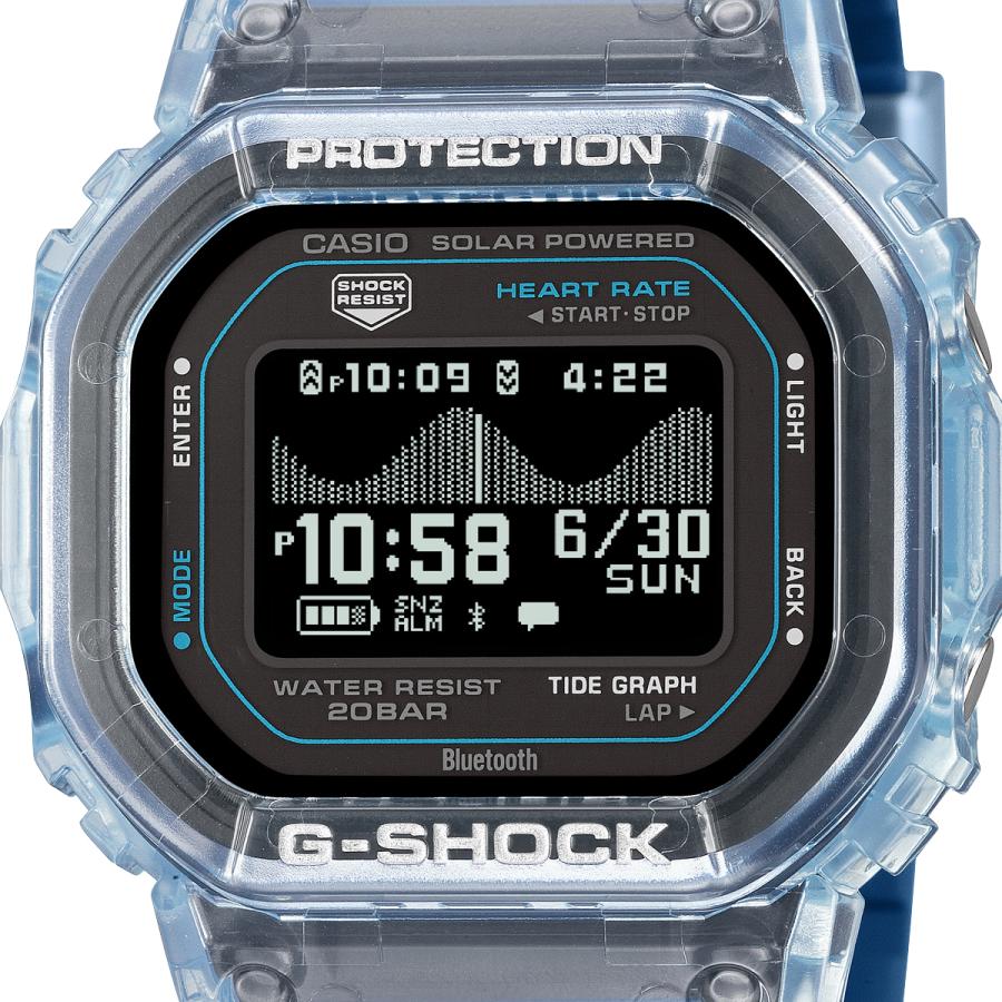 CASIO G-SHOCK G-LIDE GBX-H5600-2JR JDM Heart Rate MIP Bluetooth Surf Blue Men's Watch