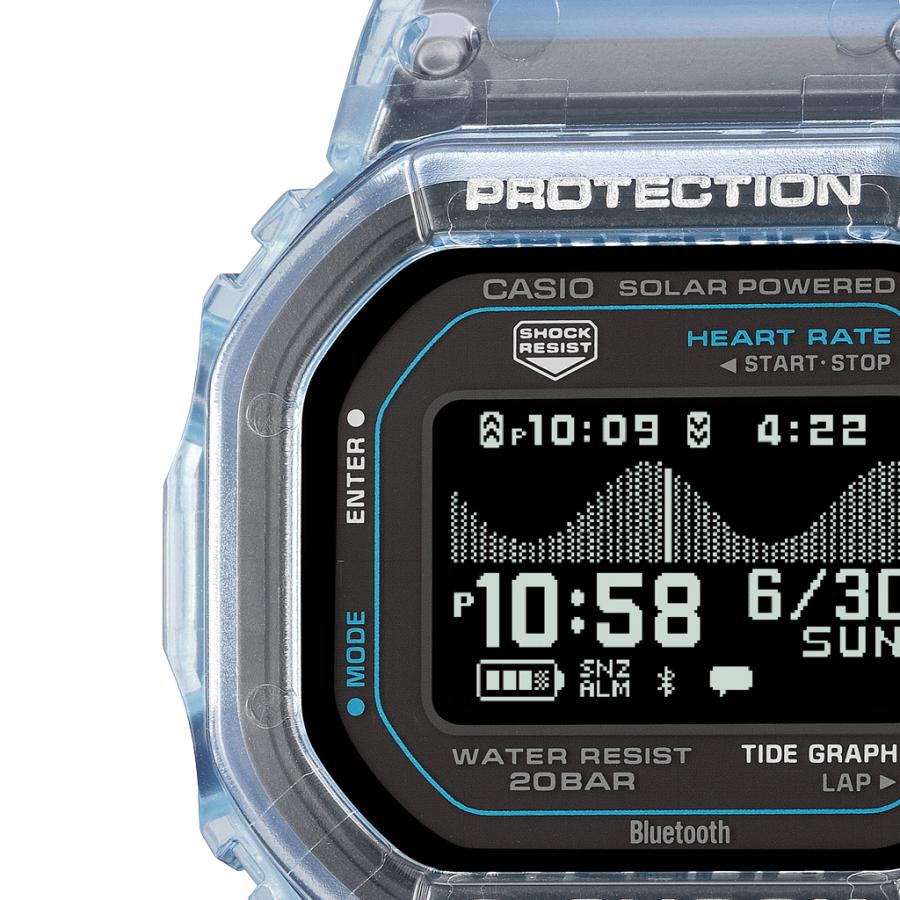 CASIO G-SHOCK G-LIDE GBX-H5600-2JR JDM Heart Rate MIP Bluetooth Surf Blue Men's Watch