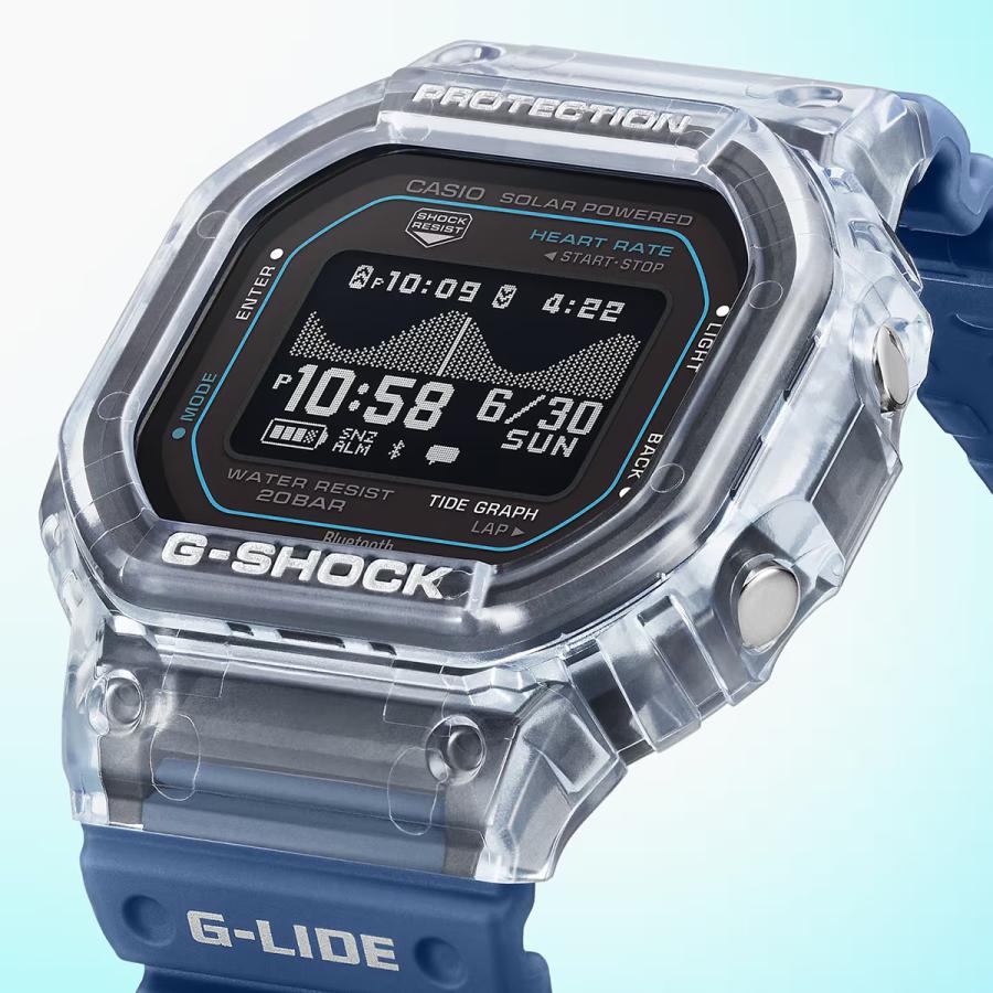 CASIO G-SHOCK G-LIDE GBX-H5600-2JR JDM Heart Rate MIP Bluetooth Surf Blue Men's Watch