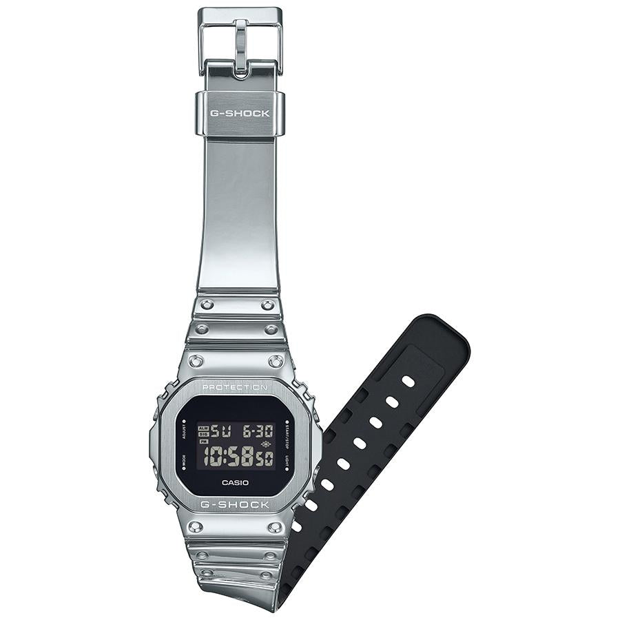 CASIO G-SHOCK GM-5600YM-8JF JDM Fine Metallic Silver Metal-Covered Digital Square Men's Watch