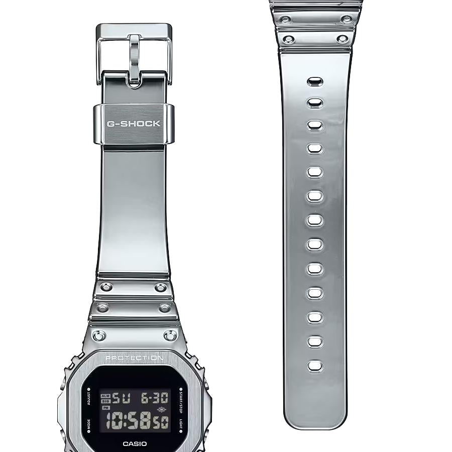 CASIO G-SHOCK GM-5600YM-8JF JDM Fine Metallic Silver Metal-Covered Digital Square Men's Watch