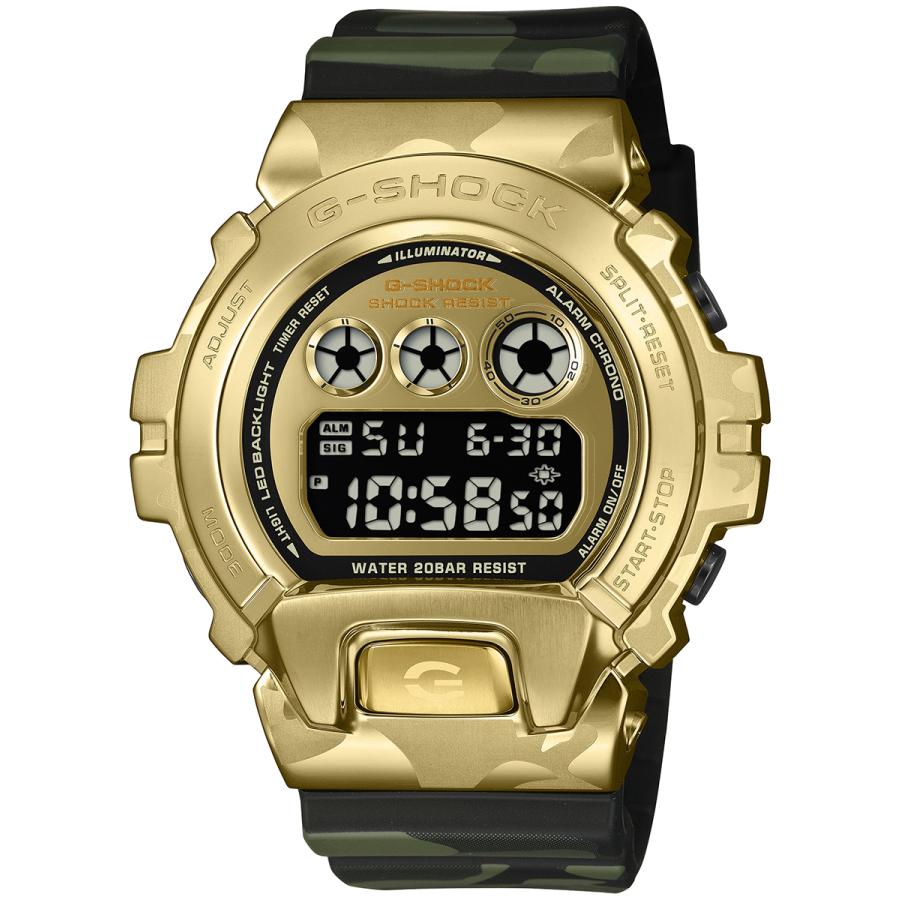 CASIO G-SHOCK GM-6900CMG-3JF JDM BOLD CAMO Gold Metal Covered Digital