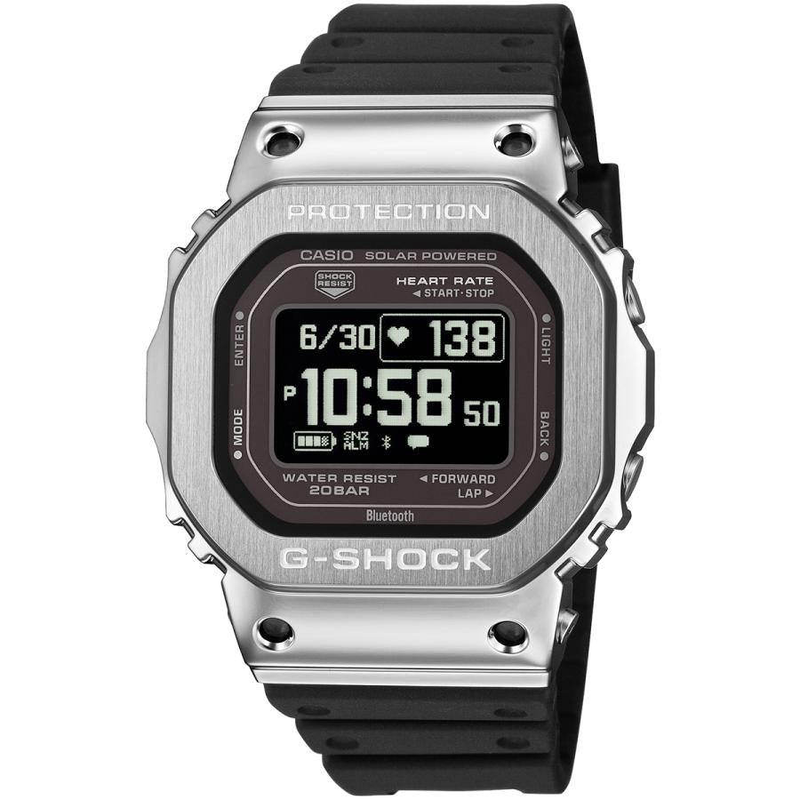 CASIO G-SHOCK Metal Covered G-SQUAD GM-H5600-1JR Men's Watch with Inverted LCD Display, Release Date: March 6th / Pre-order
