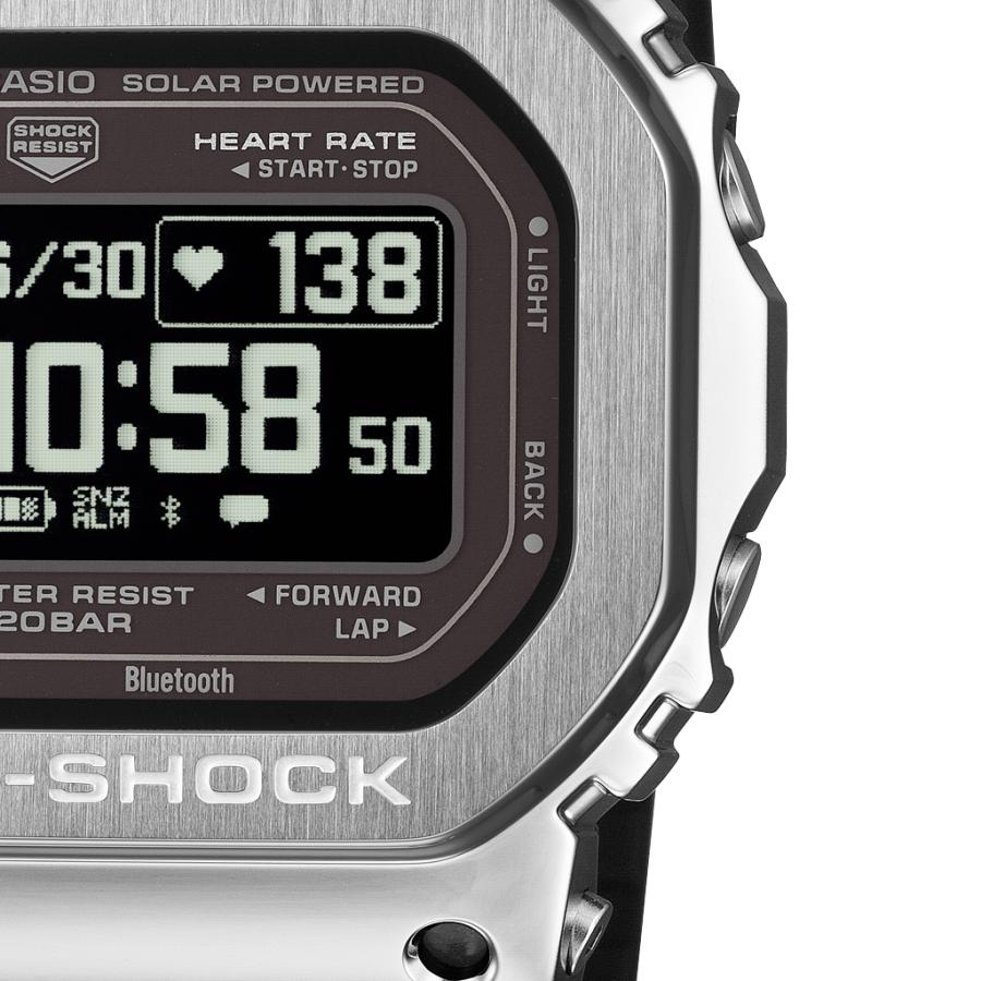 CASIO G-SHOCK Metal Covered G-SQUAD GM-H5600-1JR Men's Watch with Inverted LCD Display, Release Date: March 6th / Pre-order