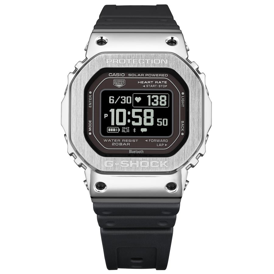CASIO G-SHOCK Metal Covered G-SQUAD GM-H5600-1JR Men's Watch with Inverted LCD Display, Release Date: March 6th / Pre-order