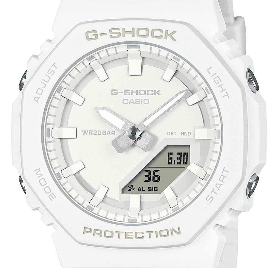 CASIO G-SHOCK GMA-P2100-7AJF JDM Compact Octagonal Carbon Core Guard White Analog-Digital Men's Watch