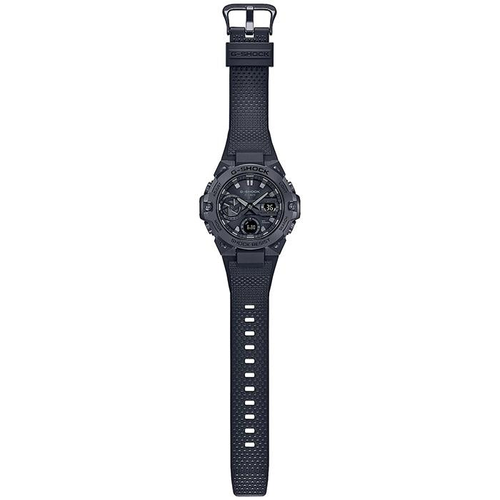 CASIO G‑SHOCK G‑STEEL GST‑B400BB‑1AJF JDM Tough Solar Mobile Link Analog‑Digital All‑Black Slim Men's Watch