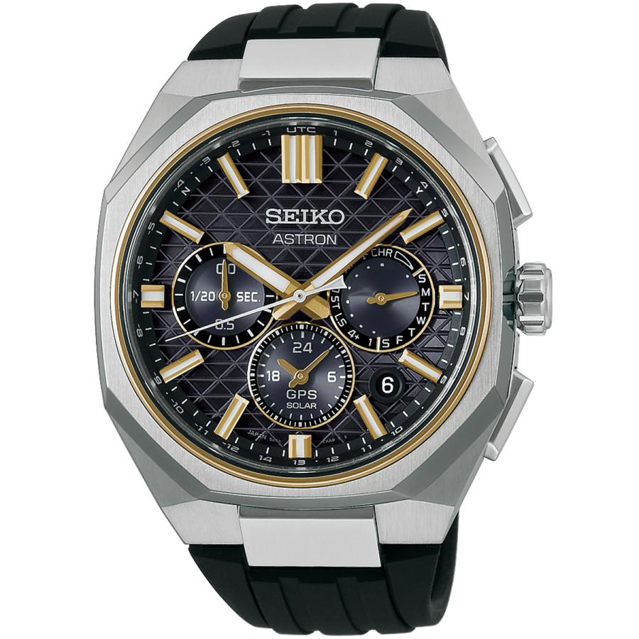 SEIKO ASTRON NEXTER HAB003J GPS Solar Dual-Time Chronograph Black Titanium Silicone Men's Watch Japan Core Shop