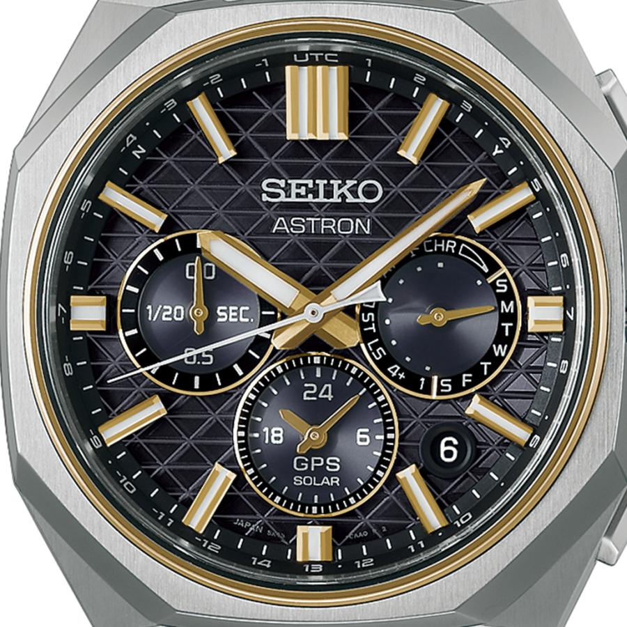 SEIKO ASTRON NEXTER HAB003J GPS Solar Dual-Time Chronograph Black Titanium Silicone Men's Watch Japan Core Shop