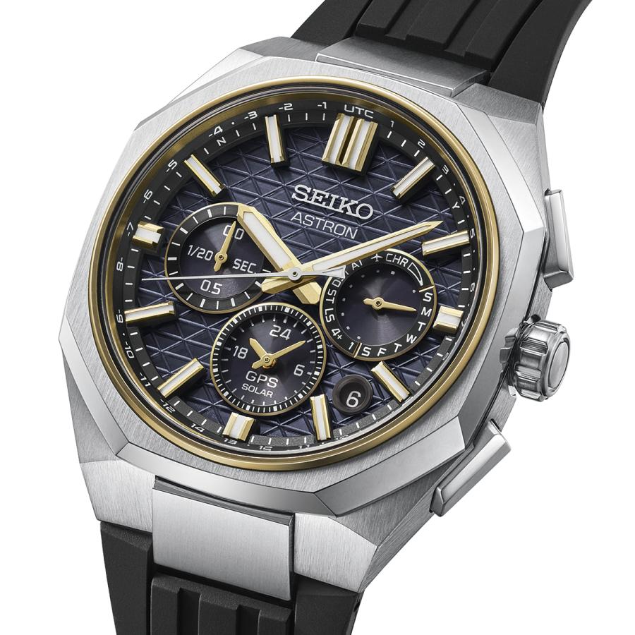 SEIKO ASTRON NEXTER HAB003J GPS Solar Dual-Time Chronograph Black Titanium Silicone Men's Watch Japan Core Shop