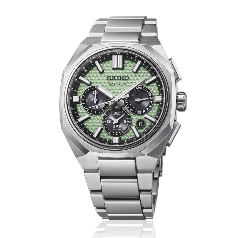 SEIKO ASTRON NEXTER HAB005J JDM 2026 Limited Edition GPS Solar Chronograph Crystal Green Men's Watch