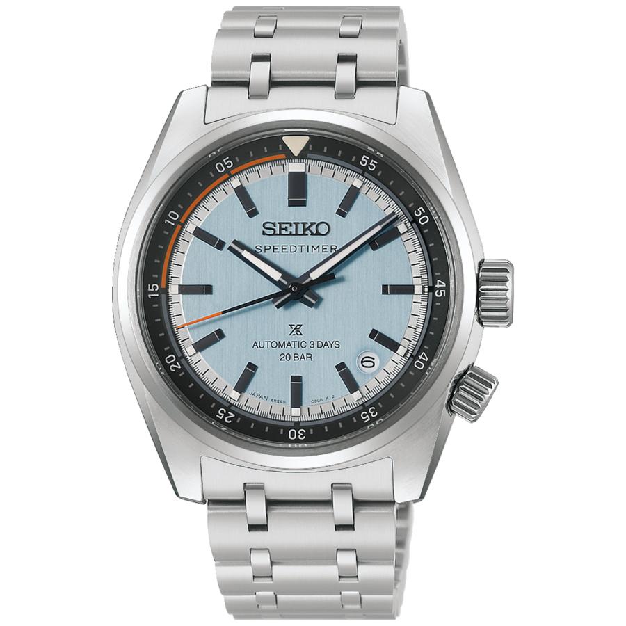 SEIKO Prospex Speedtimer HBC003J Ice Blue Dial Calibre 6R55 Automatic Countdown Timer Men’s Watch