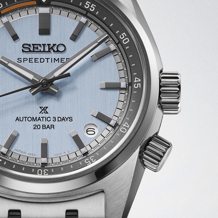 SEIKO Prospex Speedtimer HBC003J Ice Blue Dial Calibre 6R55 Automatic Countdown Timer Men’s Watch