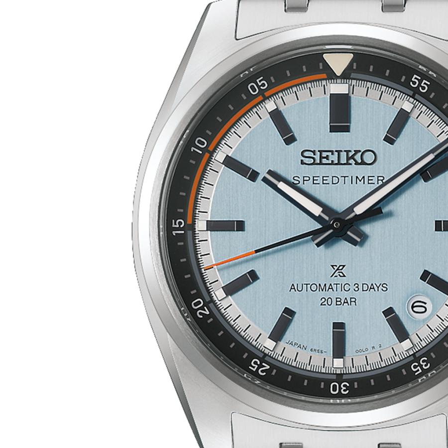 SEIKO Prospex Speedtimer HBC003J Ice Blue Dial Calibre 6R55 Automatic Countdown Timer Men’s Watch