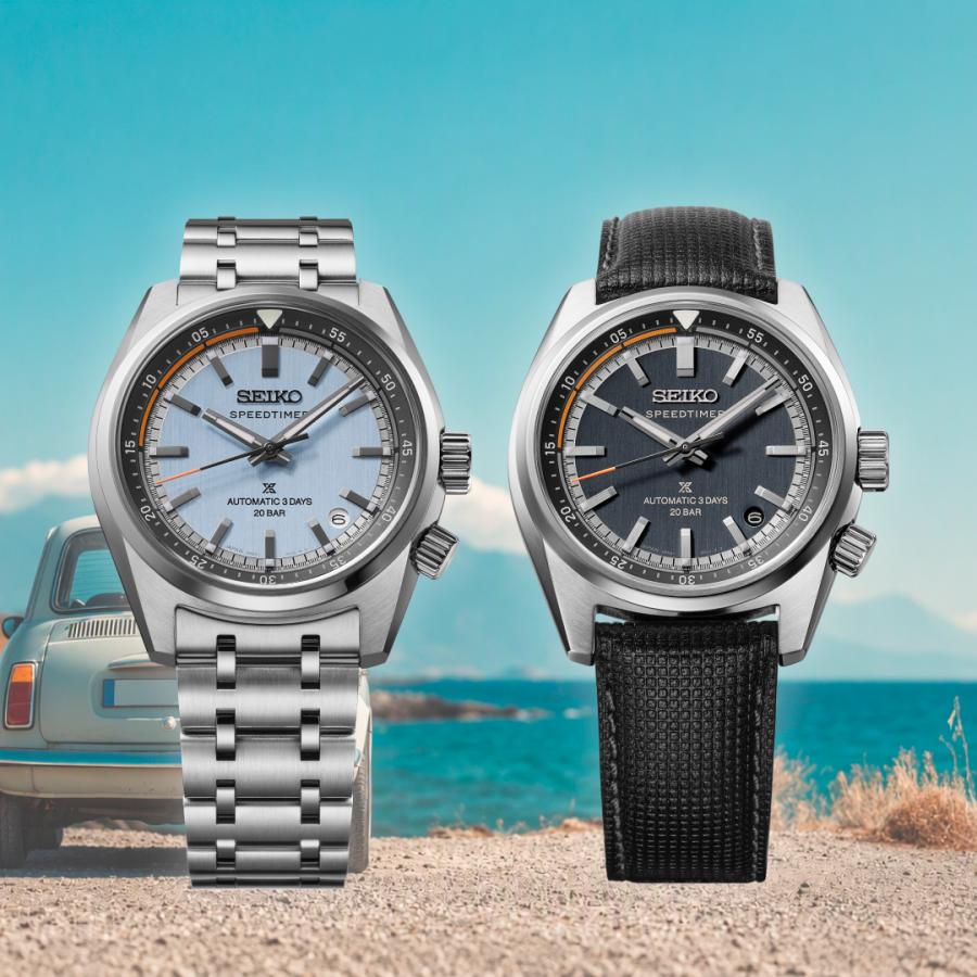 SEIKO Prospex Speedtimer HBC004J Blue-Grey Dial Countdown Inner Ring Calibre 6R55 Automatic Core Shop Men’s Watch