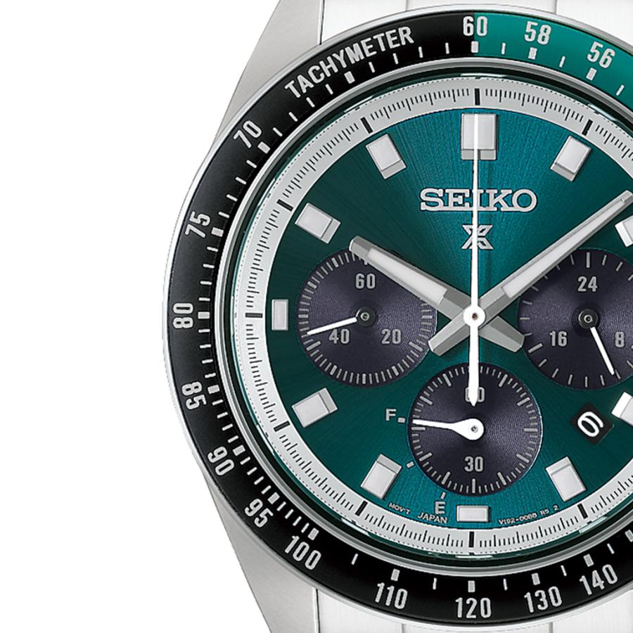 SEIKO Prospex Speedtimer HBJ003P Classic Racing-Inspired Green Dial V192 Solar Chronograph Men’s Watch