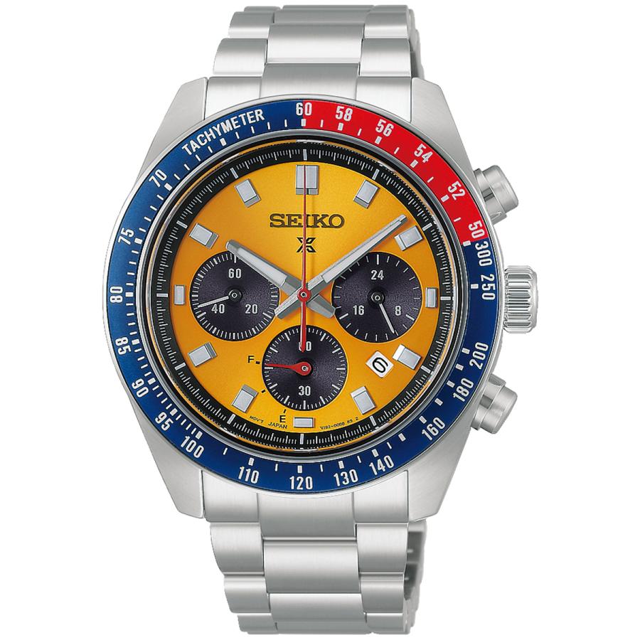 SEIKO PROSPEX SPEEDTIMER HBJ004P Pogue-Inspired Yellow Dial V192 Solar Chronograph JDM Men’s Watch