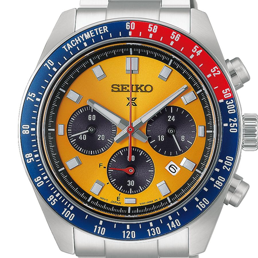 SEIKO PROSPEX SPEEDTIMER HBJ004P Pogue-Inspired Yellow Dial V192 Solar Chronograph JDM Men’s Watch