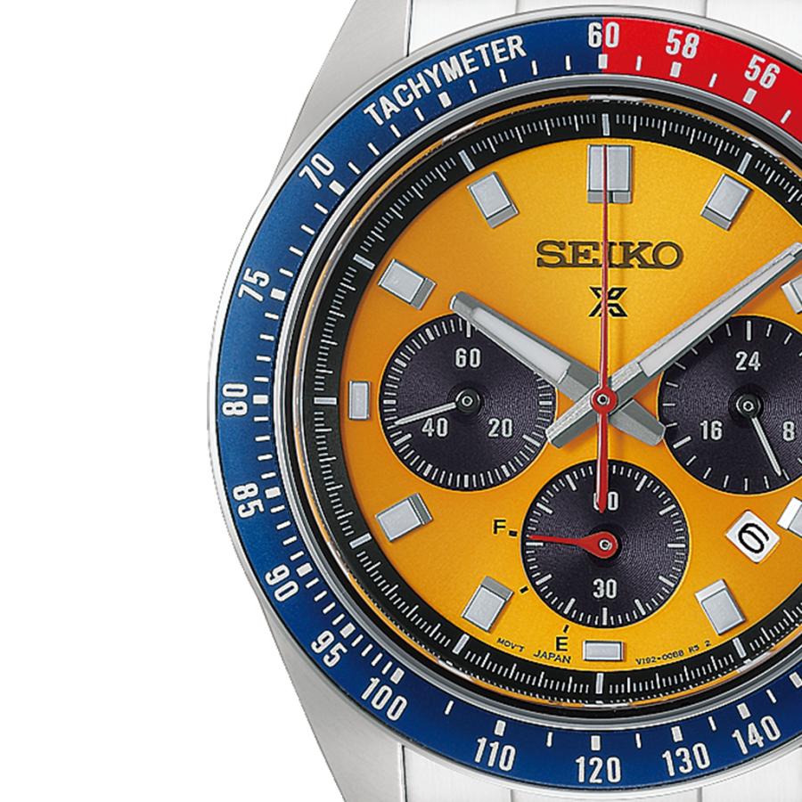 SEIKO PROSPEX SPEEDTIMER HBJ004P Pogue-Inspired Yellow Dial V192 Solar Chronograph JDM Men’s Watch
