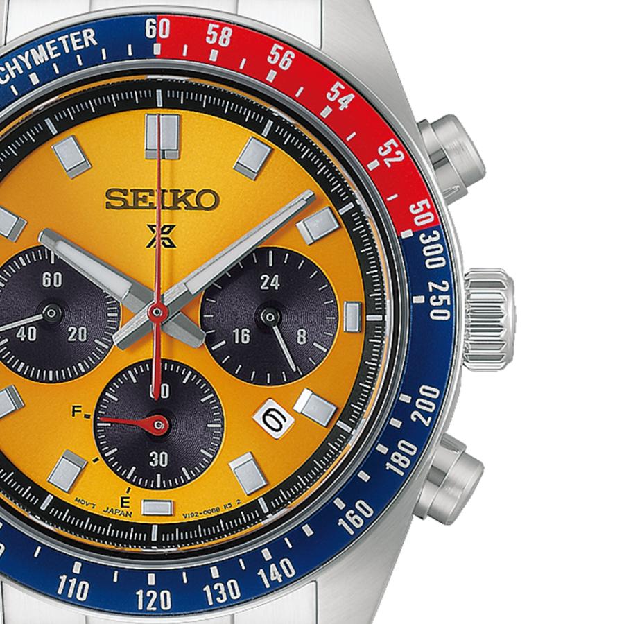 SEIKO PROSPEX SPEEDTIMER HBJ004P Pogue-Inspired Yellow Dial V192 Solar Chronograph JDM Men’s Watch