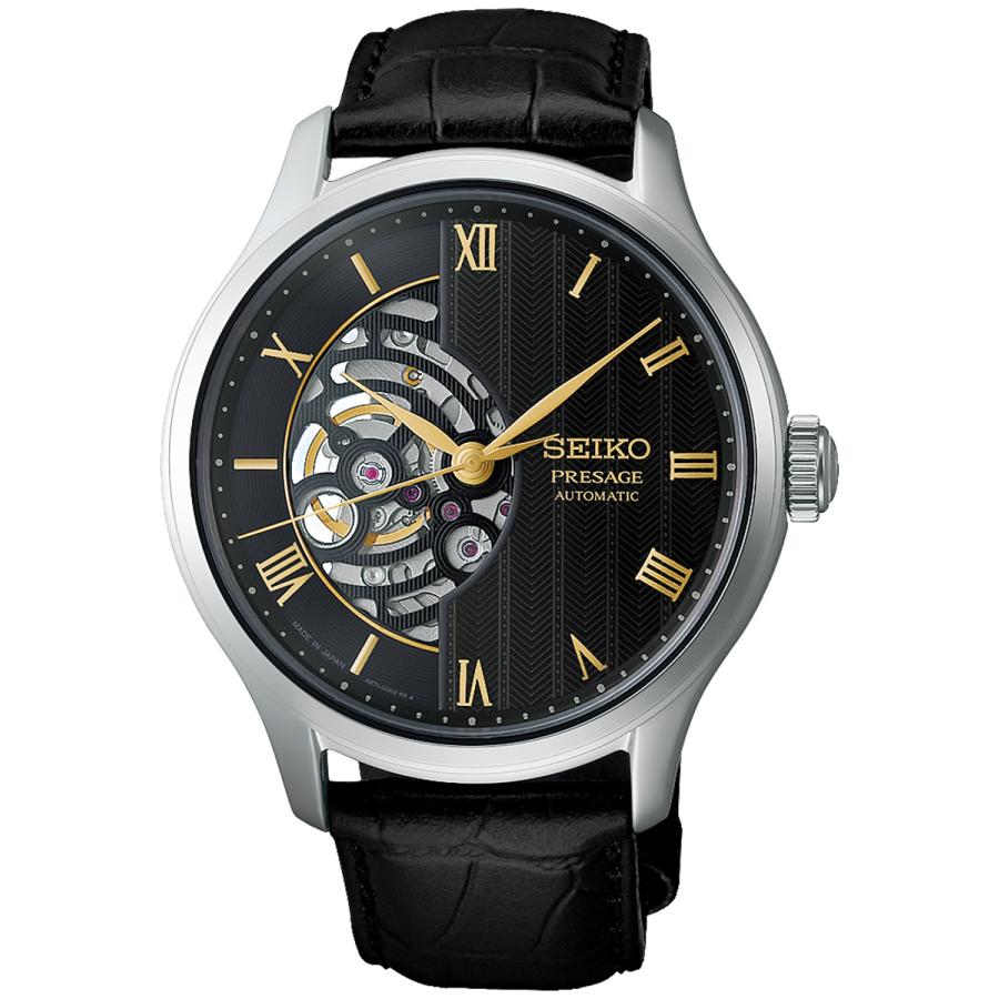 SEIKO PRESAGE Japanese Garden HCB008J Kyoto Moonlit Night Black Open-Heart Cal.4R71 Automatic JDM Men’s Watch