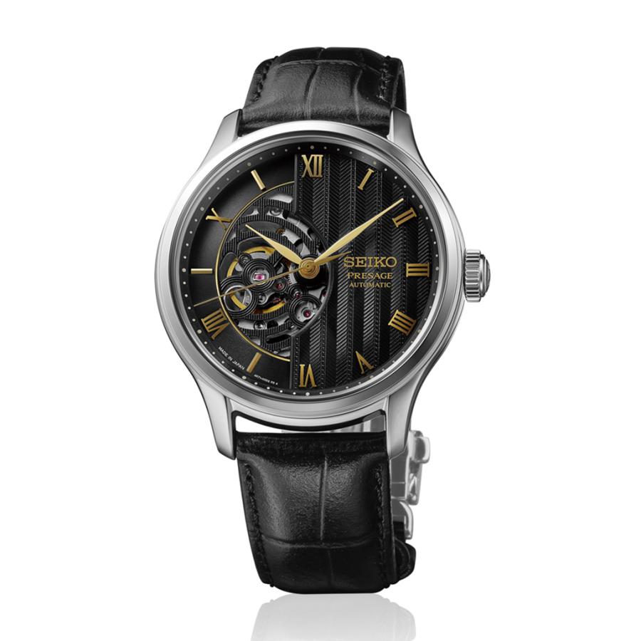 SEIKO PRESAGE Japanese Garden HCB008J Kyoto Moonlit Night Black Open-Heart Cal.4R71 Automatic JDM Men’s Watch