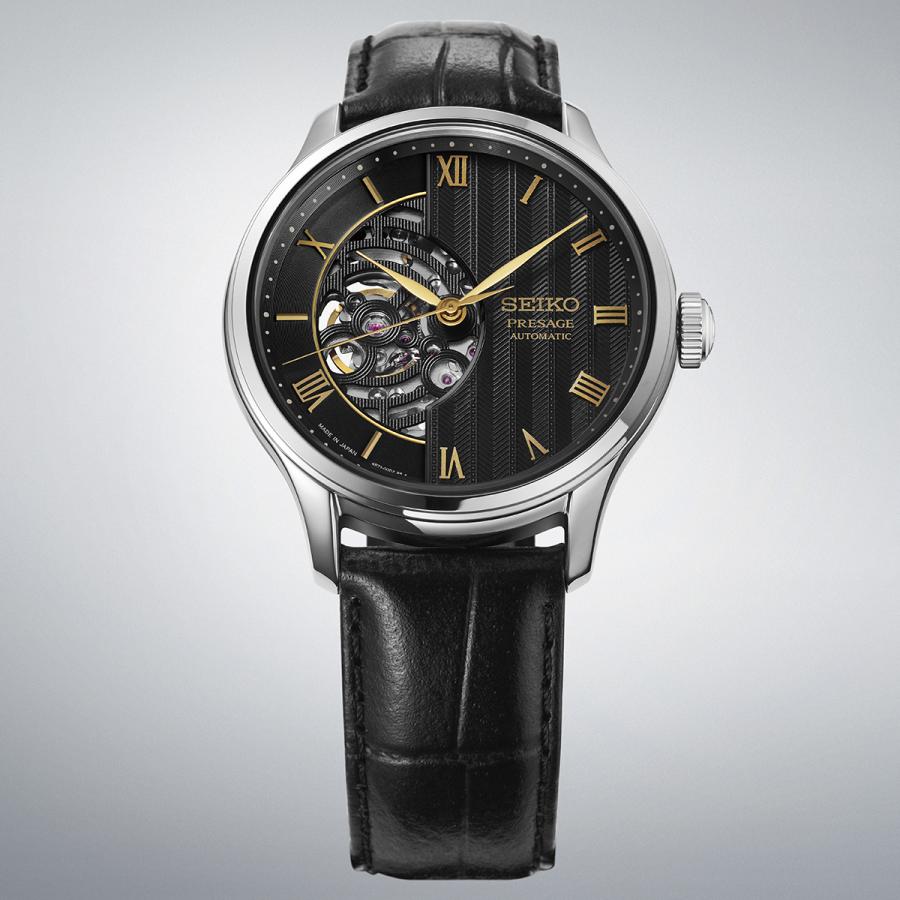 SEIKO PRESAGE Japanese Garden HCB008J Kyoto Moonlit Night Black Open-Heart Cal.4R71 Automatic JDM Men’s Watch