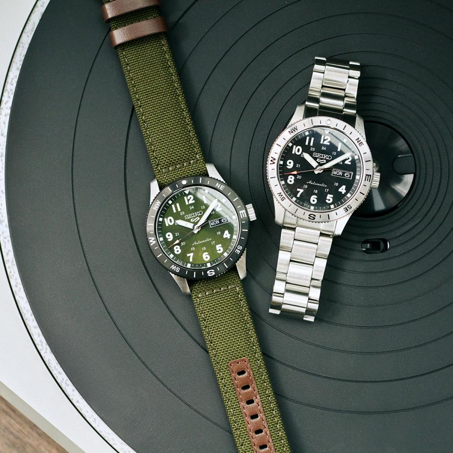 SEIKO 5 SPORTS HDB008J JDM Field Automatic Khaki Green Nylon Japan Made