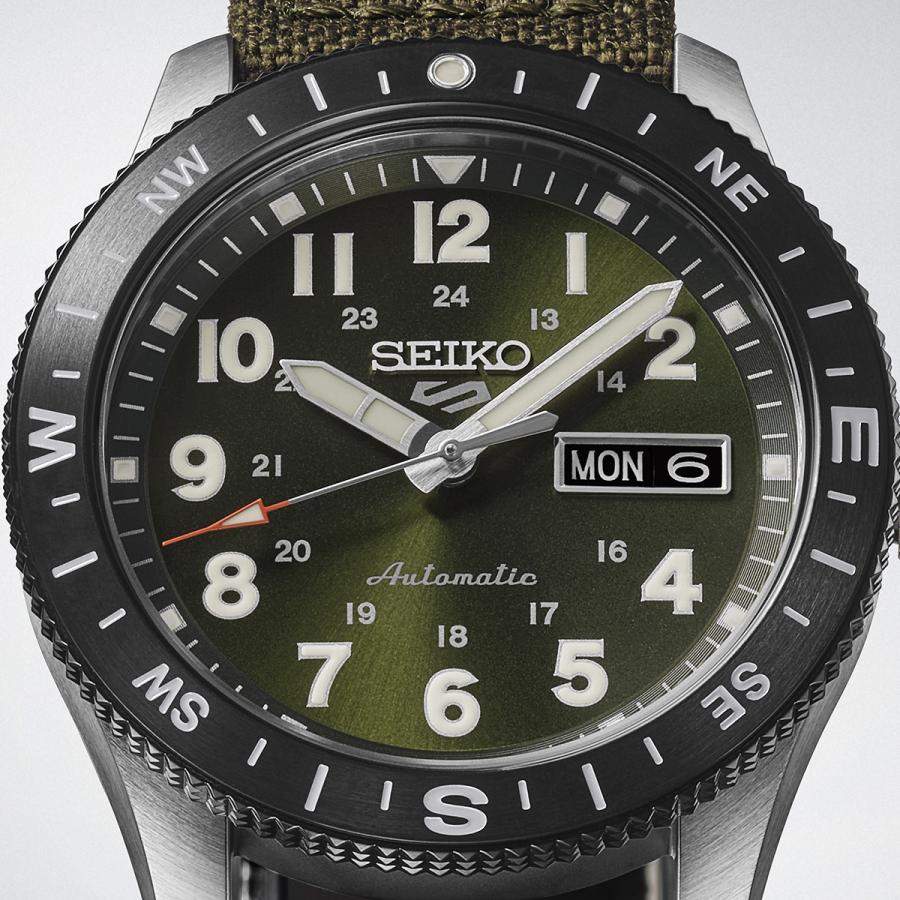 SEIKO 5 SPORTS HDB008J JDM Field Automatic Khaki Green Nylon Japan Made