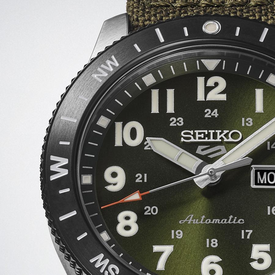 SEIKO 5 SPORTS HDB008J JDM Field Automatic Khaki Green Nylon Japan Made