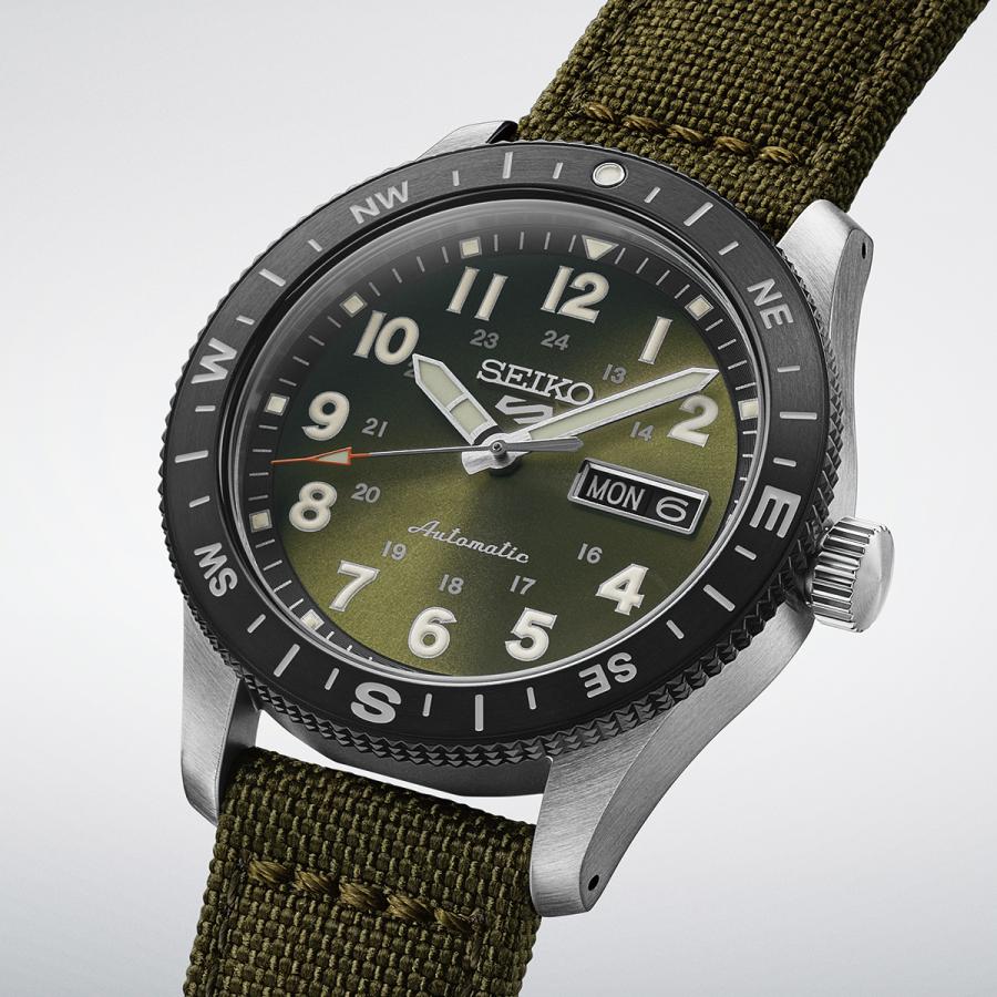SEIKO 5 SPORTS HDB008J JDM Field Automatic Khaki Green Nylon Japan Made