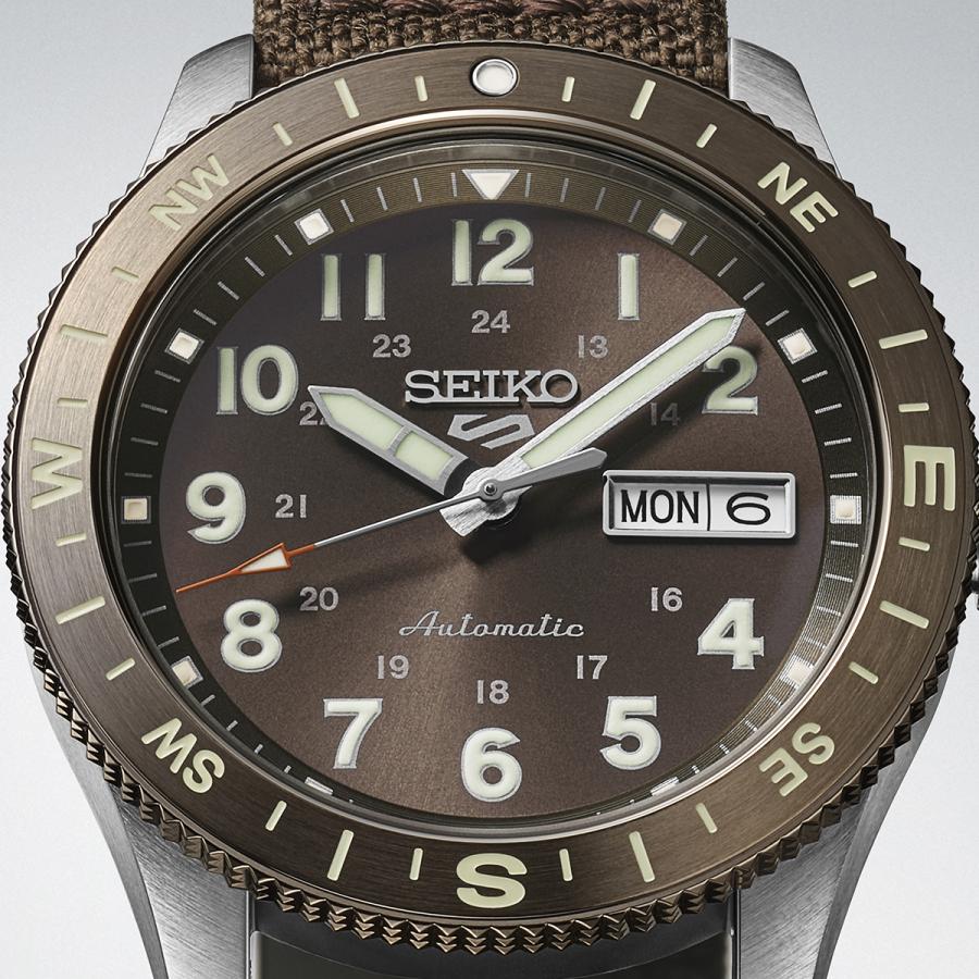 SEIKO 5 SPORTS HDB009J JDM Field Automatic Brown Nylon Japan Made