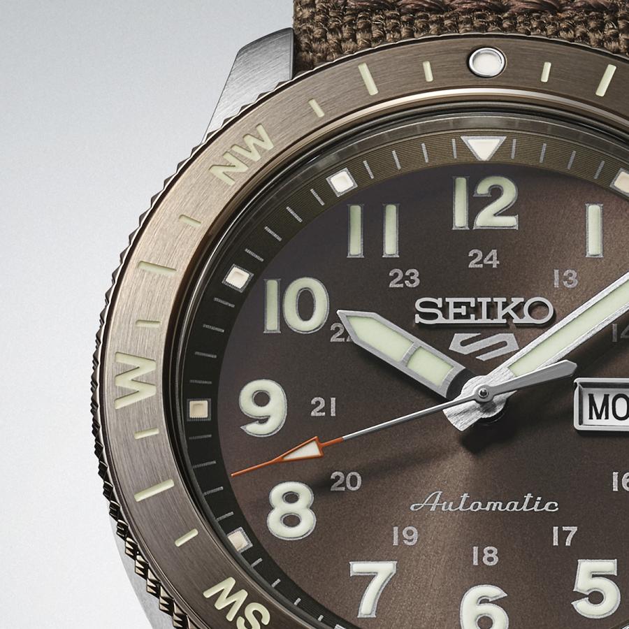 SEIKO 5 SPORTS HDB009J JDM Field Automatic Brown Nylon Japan Made