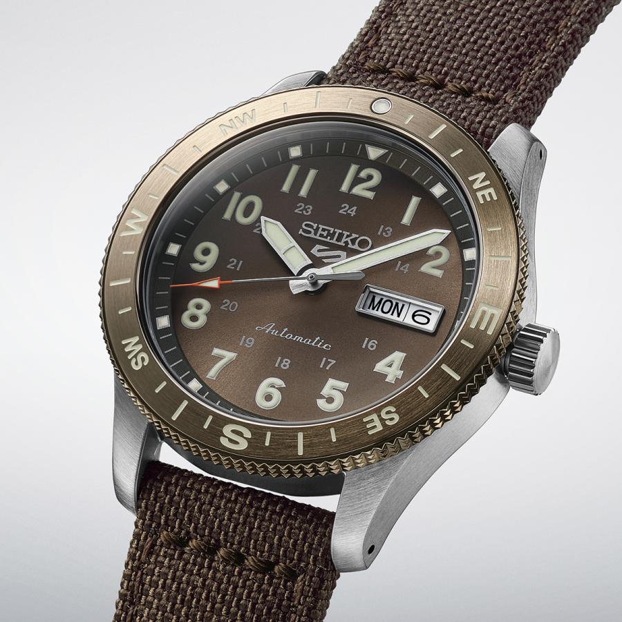 SEIKO 5 SPORTS HDB009J JDM Field Automatic Brown Nylon Japan Made