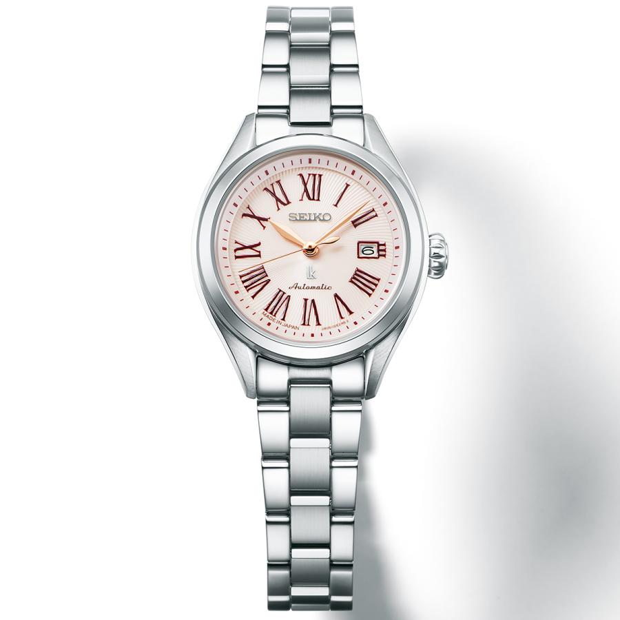 SEIKO LUKIA Grow HEA001J Hypericum Pink Dial Mechanical Automatic Silver Stainless Steel Ladies Watch Japan Made