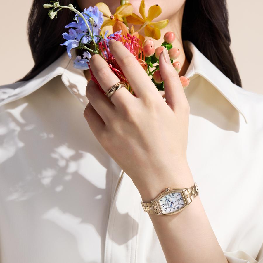 PRE-ORDER – OCTOBER 9 RELEASE – SEIKO LUKIA Grow HEE006J Hypericum Mother-of-Pearl Dial Radio-Controlled Solar Women’s Watch