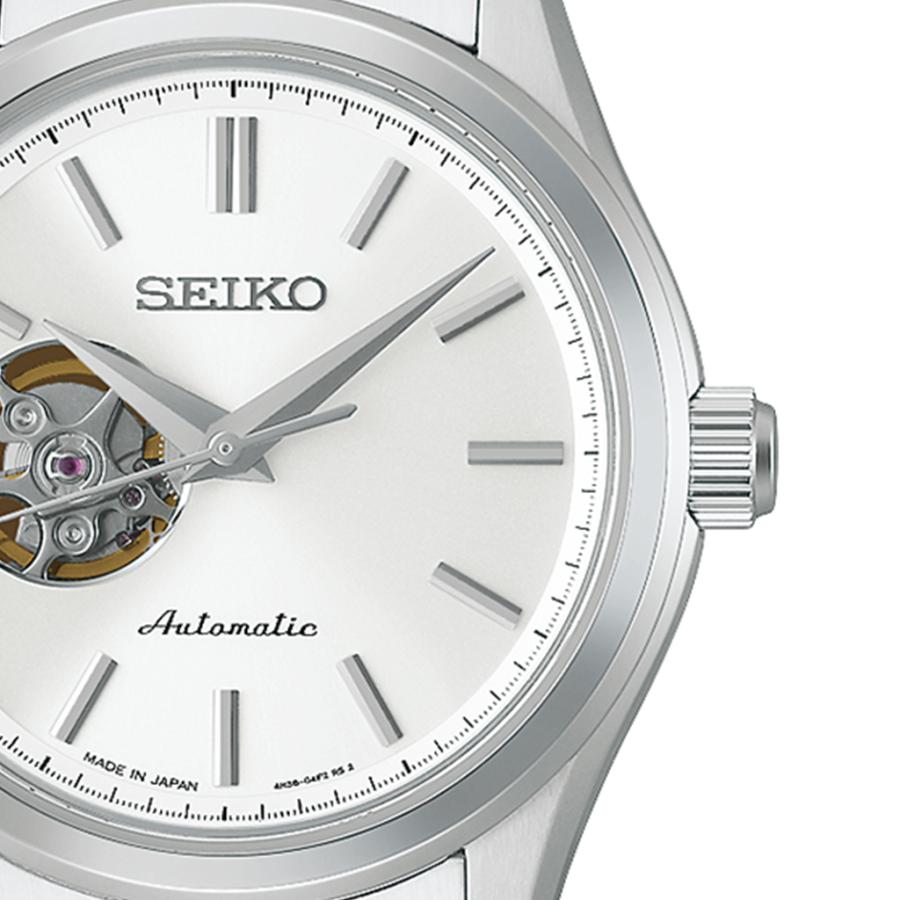 SEIKO SELECTION HFB001J JDM Open Heart White Automatic Men's Watch Japan Made