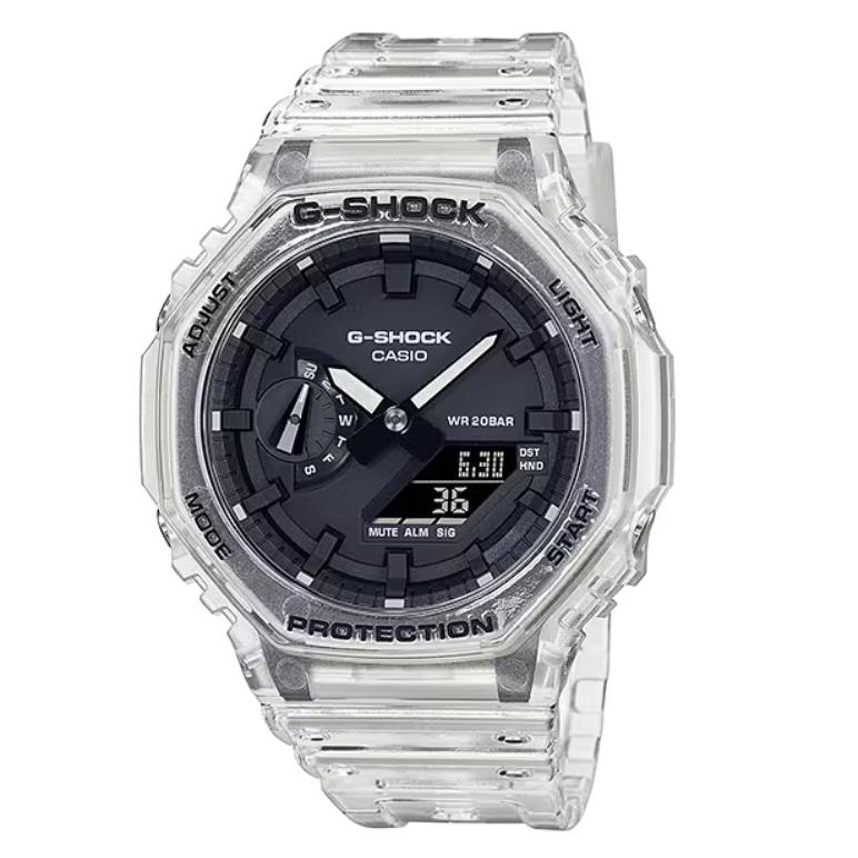 CASIO Casio G-SHOCK GA-2100SKE-7AJF Skeleton series composed of transparent resin parts from G-SHOCK, which continues to evolve in pursuit of toughness.