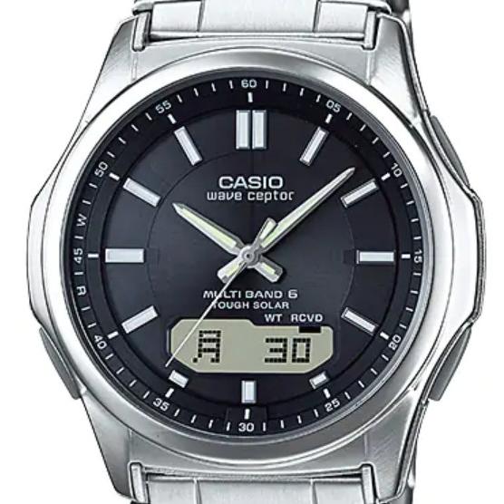 CASIO Wave Ceptor WVA-M630D-1AJF JDM Tough Solar Multiband 6 Analog-Digital Men's Watch Stainless Steel