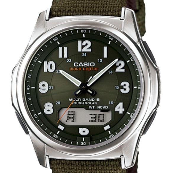 CASIO WAVE CEPTOR WVA-M630B-3AJF Tough Solar Multiband 6 Khaki Strap JDM Men's Watch
