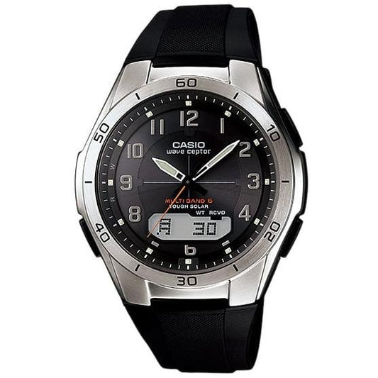 Montre radio solaire CASIO Wave ceptor 6 stations mondiales WVA-M640-1A2JF