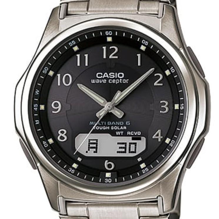 Casio watch WVA-M630TDE-1AJF wave ceptor titanium band 6 stations worldwide radio solar watch