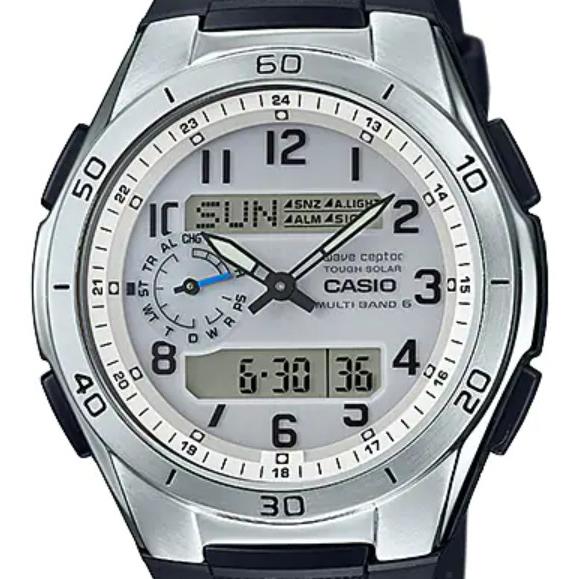 CASIO wave ceptor 6 stations worldwide radio solar watch WVA-M650-7AJF