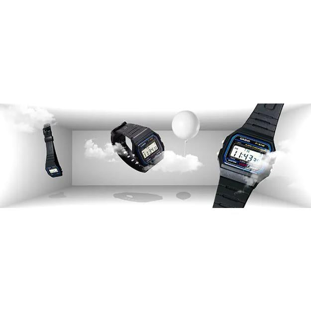 Montre Casio pour homme, étanche, à affichage numérique, facile à lire, F-91W-1JH