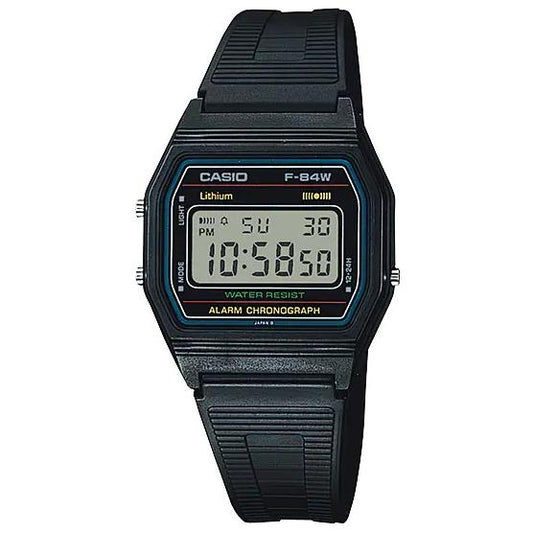 CASIO F-84W-1QJH Men's Standard Waterproof for everyday life Lightweight and thin digital LCD model