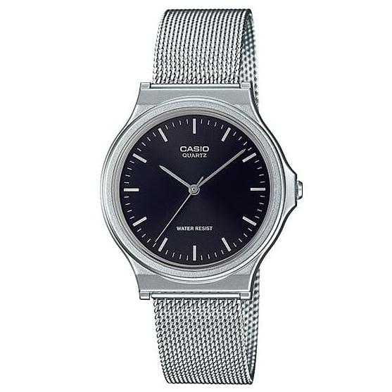 CASIO Collection Standard MQ-24M-1EJH JDM Quartz Analog Stainless Steel Milanese Mesh Band Unisex Watch