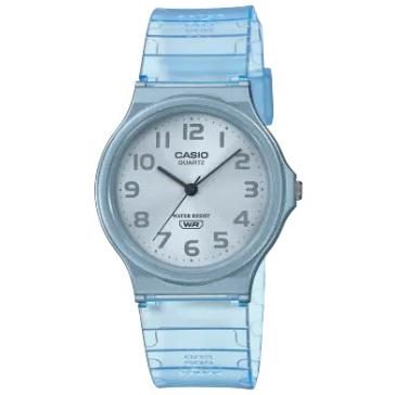 CASIO Collection MQ-24S-2BJF JDM Standard Analog Quartz Skeleton Clear Blue Unisex Watch
