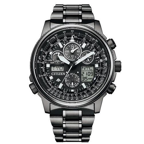 CITIZEN PROMASTER Eco-Drive Super Titanium World Time Radio-Controlled Watch JY8025-59E