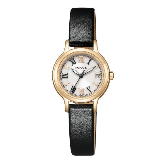 Citizen Wicca Women's KH4-921-92 Solar Tech Calendar Leather Strap