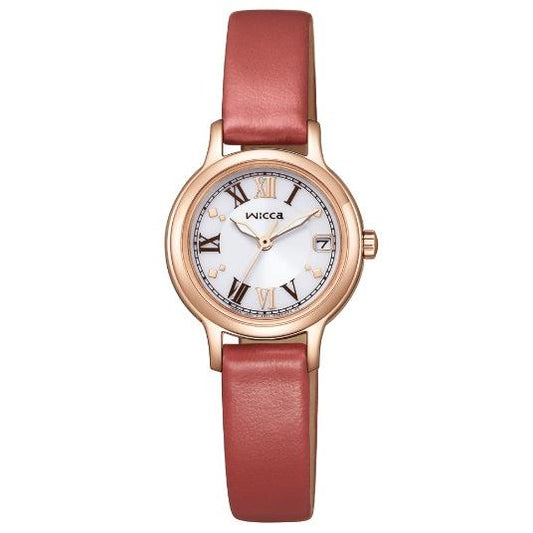 Citizen Wicca Women's KH4-963-14 Solar Tech Calendar Leather Strap